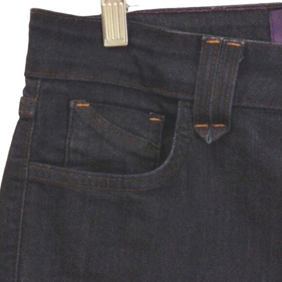 NYDJ jeans Women's Sz 8 Dark Blue Straight Leg Stretch Lift Tuck Casual Glam - Picture 5 of 11